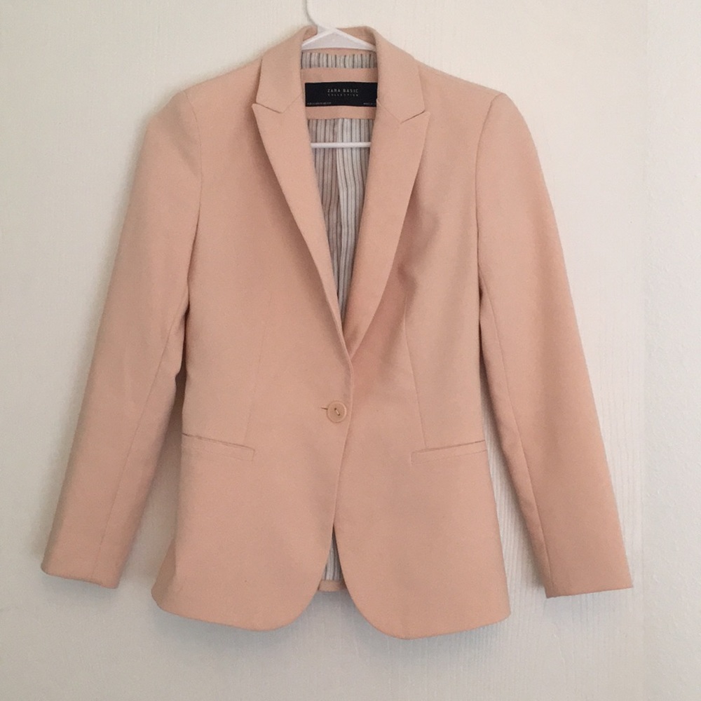 💓💓Zara ligh pink pale rose blazer 💞💞